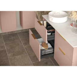 Bathstore Wharton 2 Door White Wall Hung Basin Unit 610mm - thumbnail 4