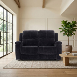 Ledbury 2 Seater Recliner Sofa Black - thumbnail 2