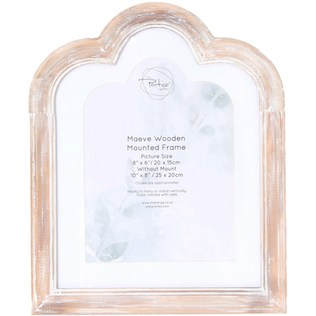 Maeve Wooden Mounted Frame Natural 8 x 6inch - image 1