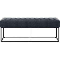 Boden 2 Seater Steel Grey Dining Bench - thumbnail 3