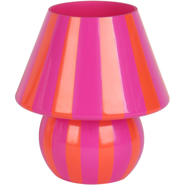 Raia Stripe Pink and Orange Table Lamp