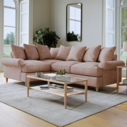 Clara Faro 14 Pink 3 Seater Right Hand Corner Agmamito Sofa