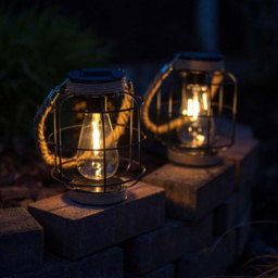 ValueLight Solar Lantern Cage with Hemp Rope Handle Pack of 2 - thumbnail 3