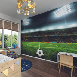 Origin Murals Football Grunge Texture Green Wall Mural - thumbnail 1