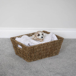 JVL 14L Seagrass Rectangular Storage Basket - thumbnail 2