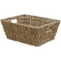 JVL 14L Seagrass Rectangular Storage Basket - thumbnail 1
