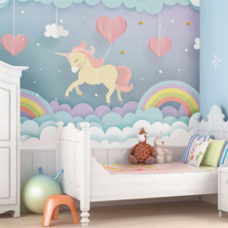 Origin Murals Unicorn Dream Multicolour Wall Mural - thumbnail 1