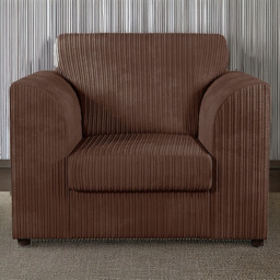 Luxor Chocolate Jumbo Cord Armchair
