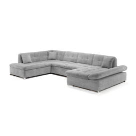 Bergen Sofabed Grey Left Hand Facing U Shape Corner