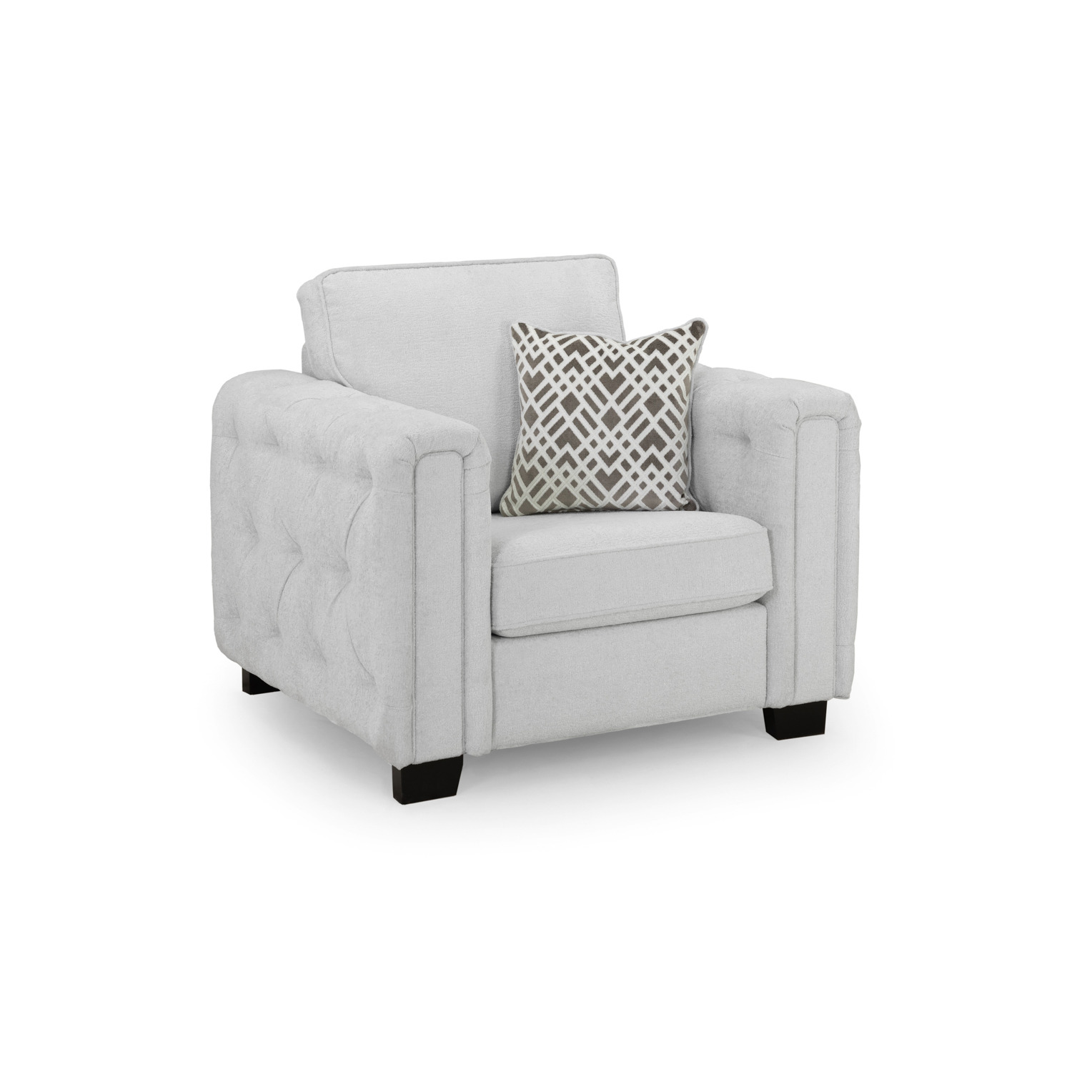 Grazia Sofa Light Grey Armchair - image 1
