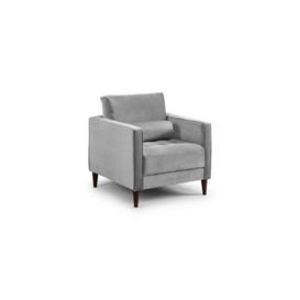 Harper Sofa Plush Grey Armchair - thumbnail 1