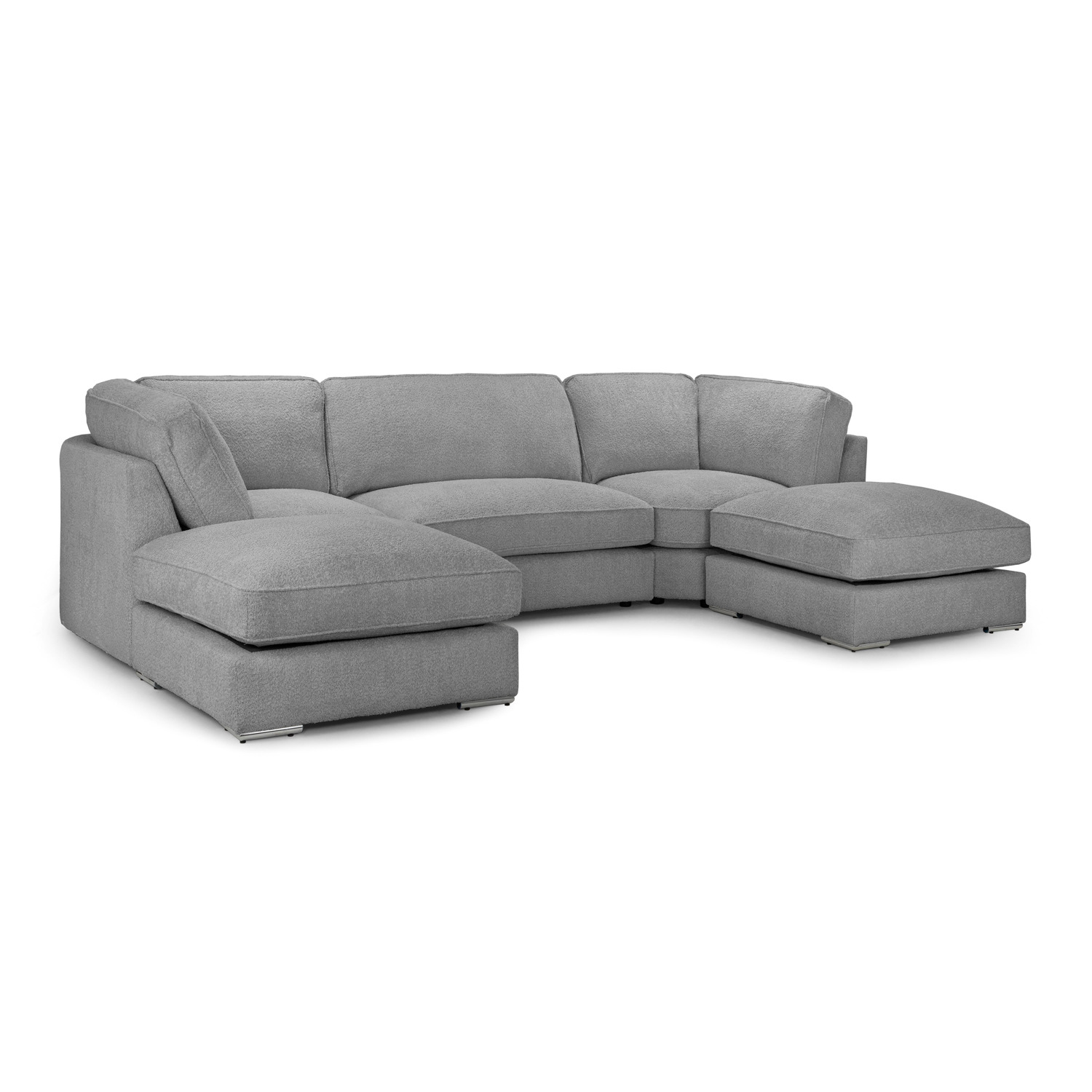 Inga Fullback Sofa Grey U Shape Corner - image 1