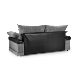 Logan Sofa Black/Grey 3 Seater - thumbnail 2