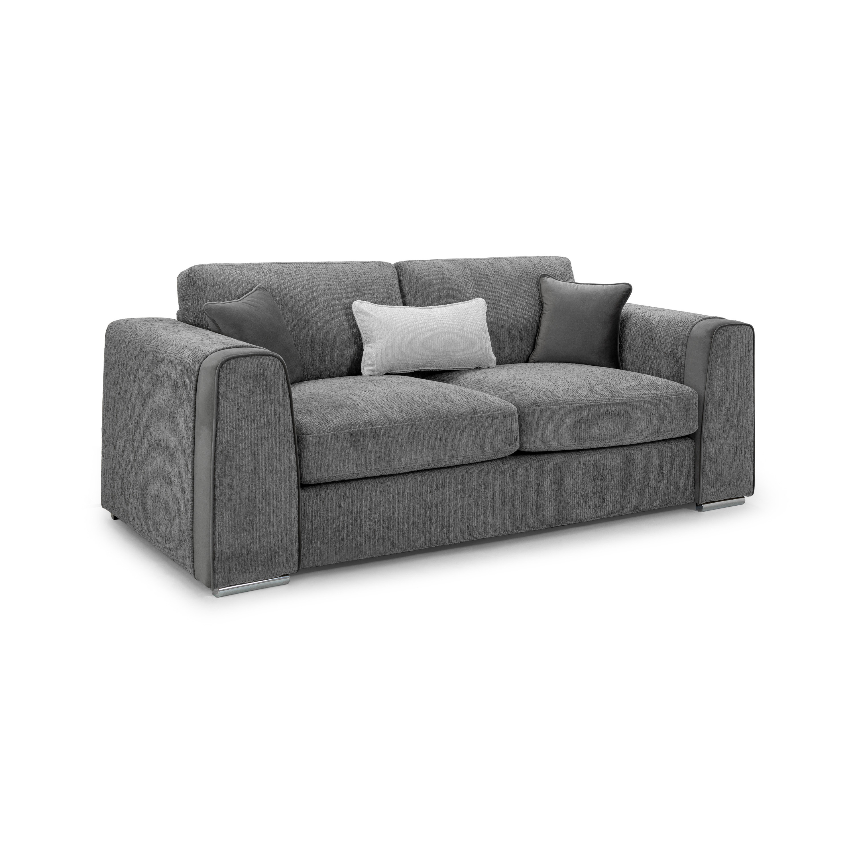 Naples Sofa Grey 3 Seater - image 1