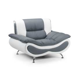 Napoli Sofa White/Grey Armchair