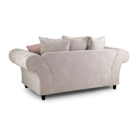 Roma Chesterfield Sofa Beige 2 Seater - thumbnail 2