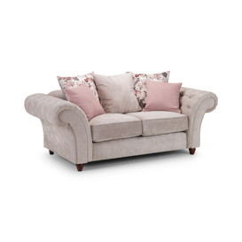 Roma Chesterfield Sofa Beige 2 Seater