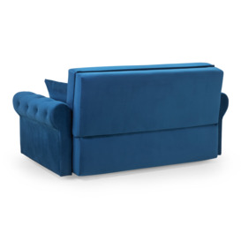 Rosalind Sofabed Plush Blue 2 Seater - thumbnail 2