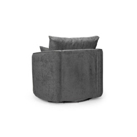 Shannon Sofa Black/Grey Swivel Chair - thumbnail 2