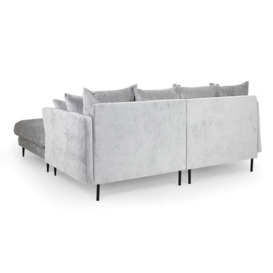 Turin Sofa Light Grey 3 Seater with Footstool - thumbnail 2