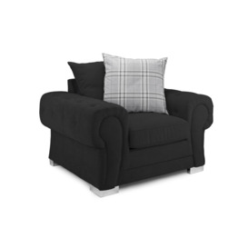 Verona Scatterback Sofa Black Armchair