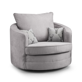 Verona Scatterback Sofa Grey Swivel Chair - thumbnail 1