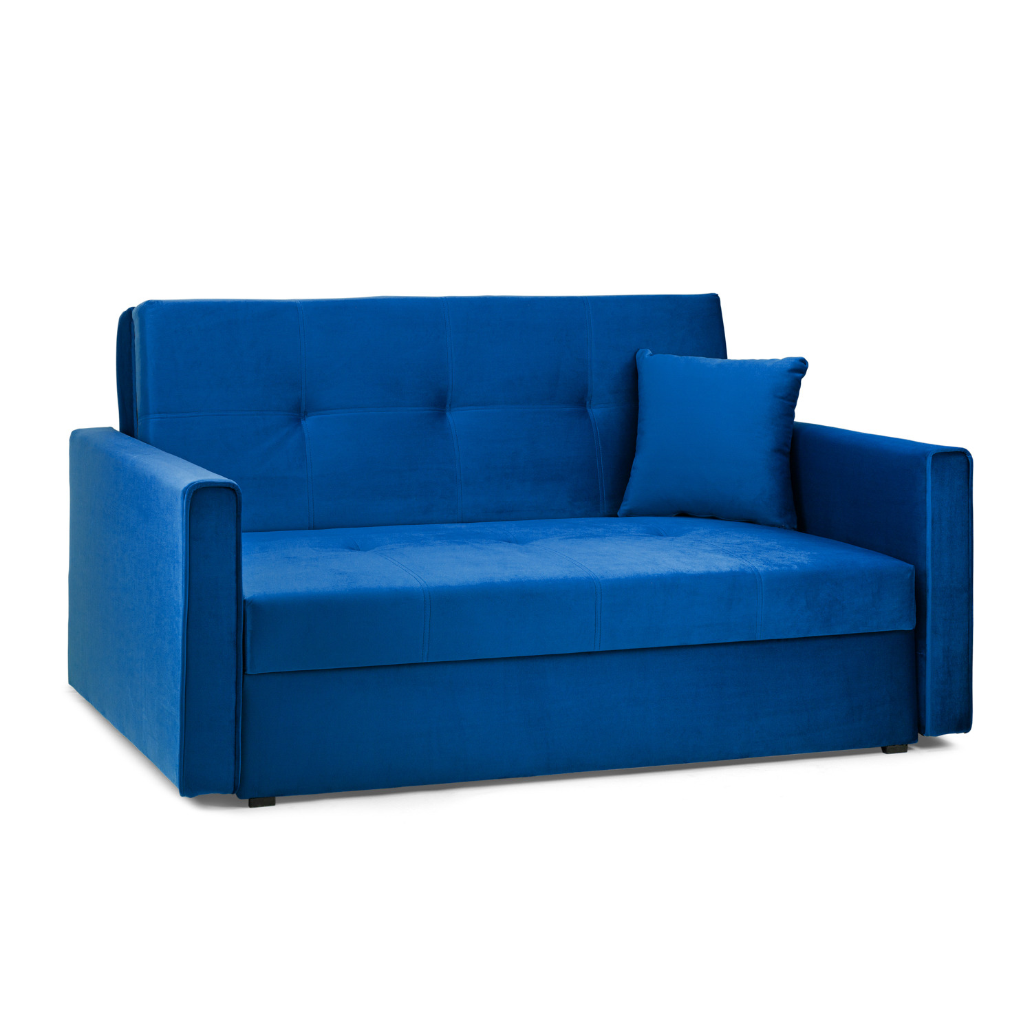 Viva Sofabed Plush Blue 2 Seater - image 1