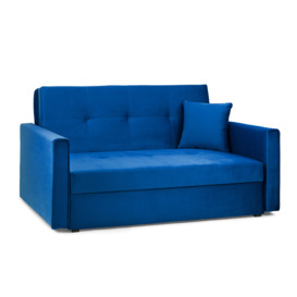 Viva Sofabed Plush Blue 2 Seater