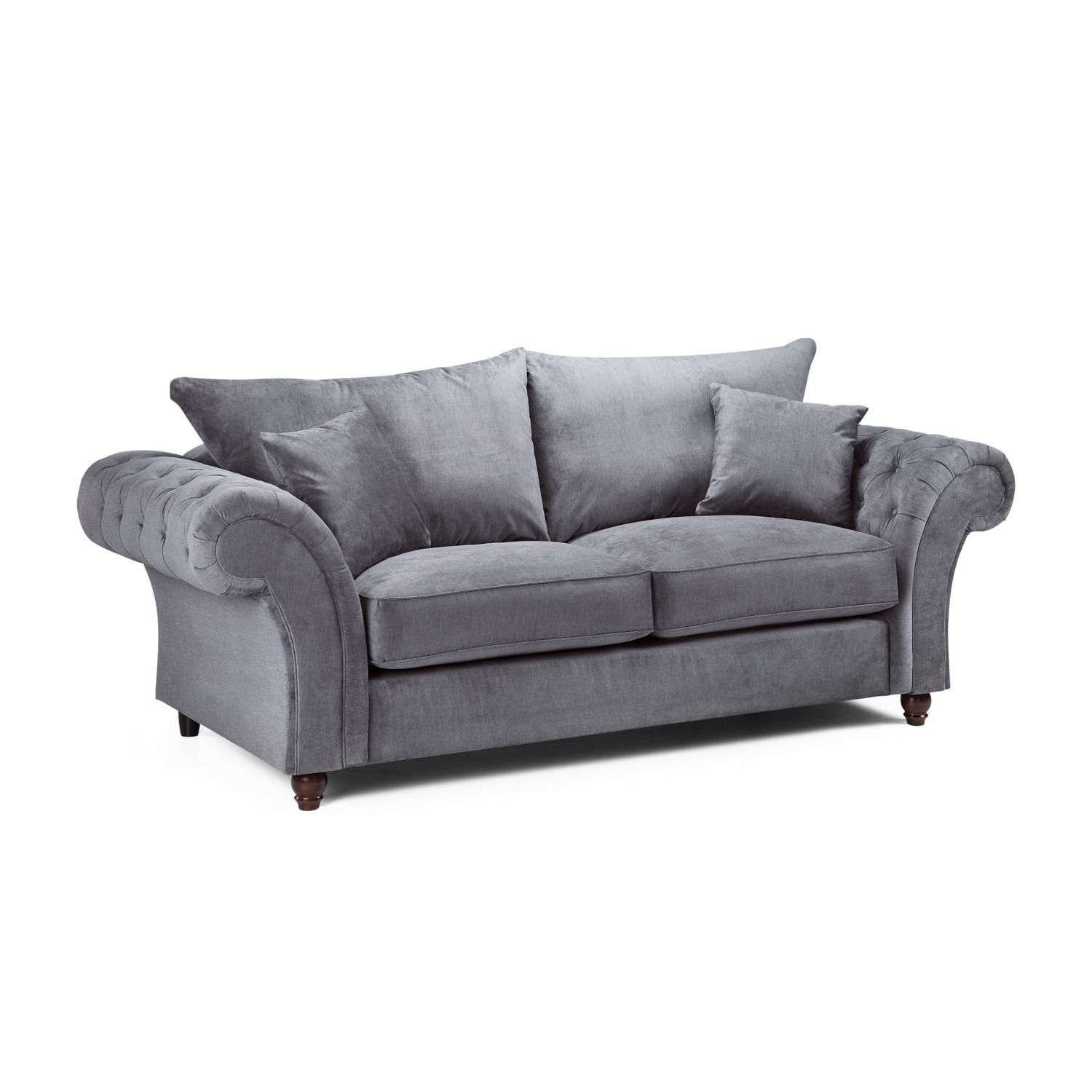 Windsor Fullback Sofa Grey 3 Seater - image 1