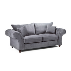 Windsor Fullback Sofa Grey 3 Seater