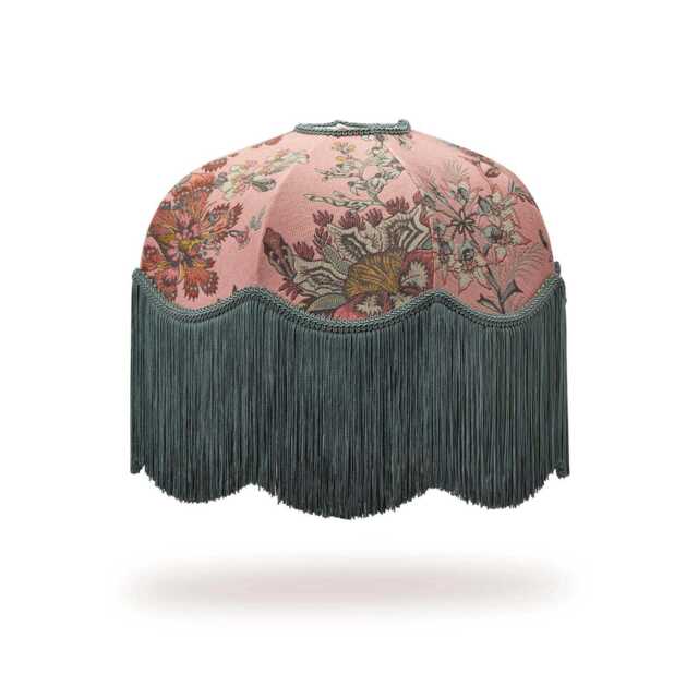 FLORA FANTASIA Jacquard Tilia Lampshade - Bisque Pink