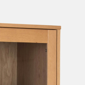 Bookcase with doors - oak display cabinet herringbone - Kenji By housecosy - thumbnail 3
