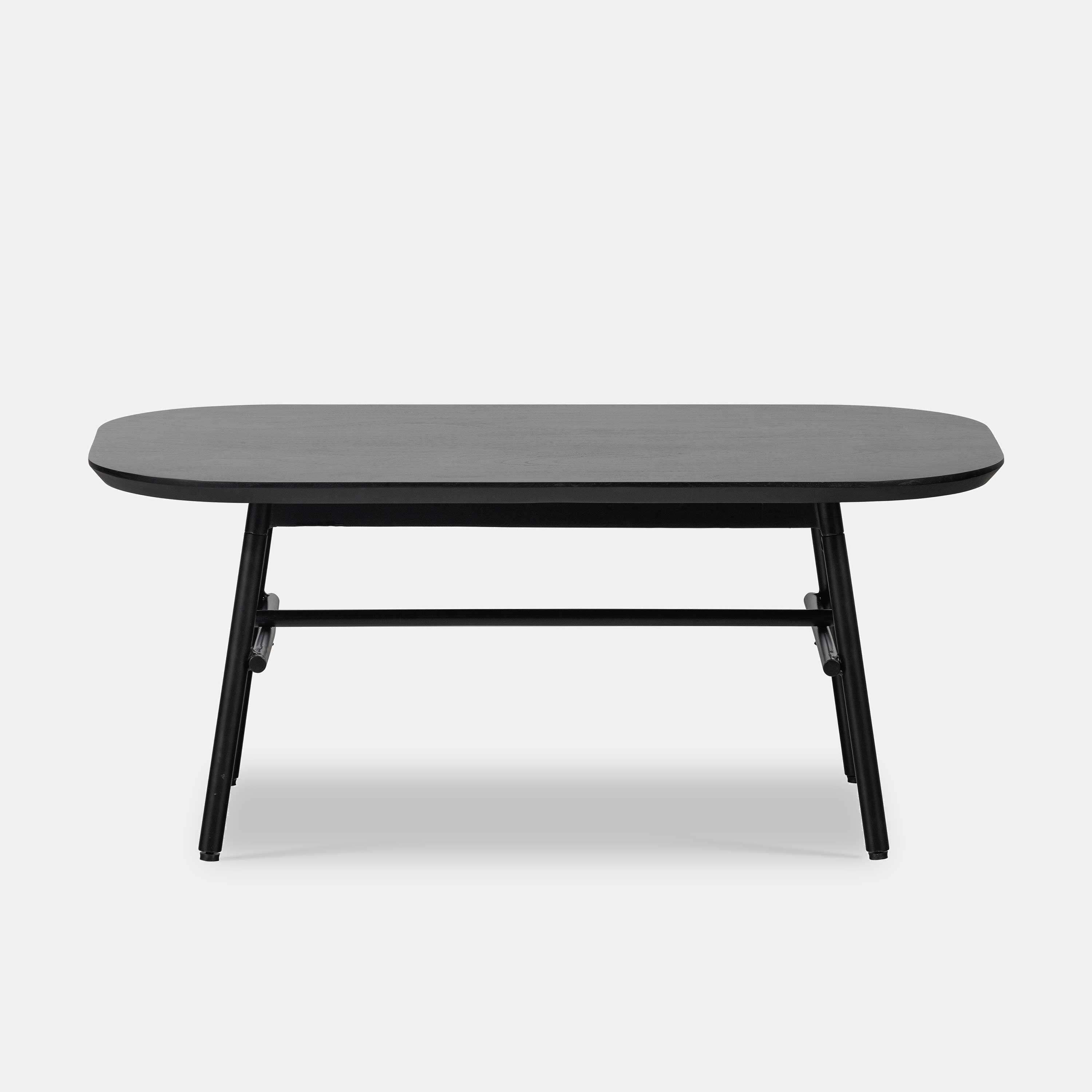 Dark wood coffee table - Japandi coffee table - NALA by housecosy - image 1