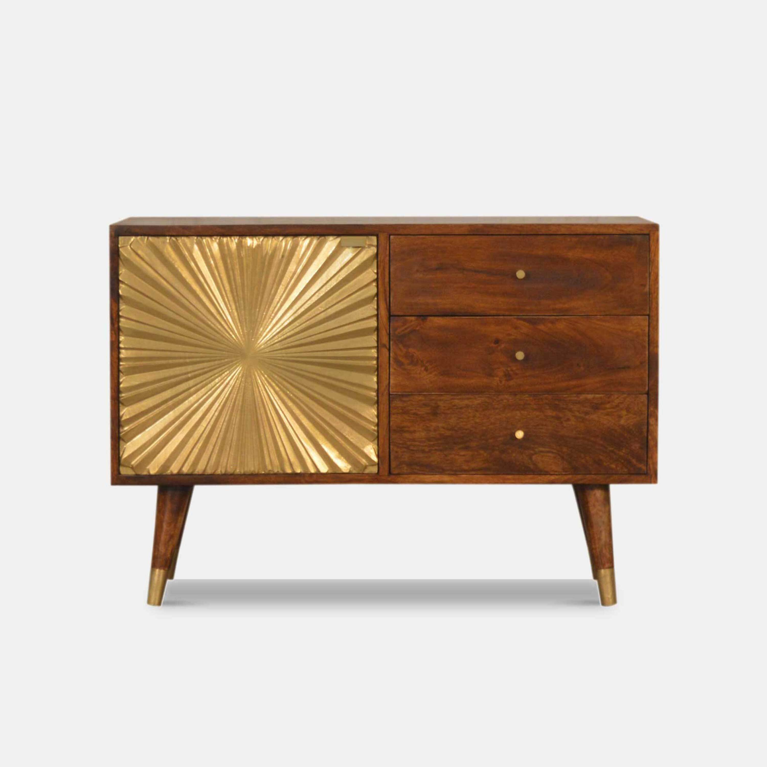 Gold sideboard - gold sideboard cabinet - INCA by housecosy - image 1
