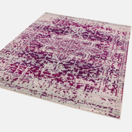 Fuschia pink rug - boho rug in traditional rug style - SANTANA by housecosy - thumbnail 2