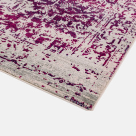 Fuschia pink rug - extra large boho rug in traditional rug style - SANTANA by housecosy - thumbnail 3