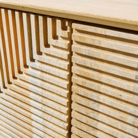 Mid century sideboard - 3 door mango wood sideboard - SOPHIA by housecosy - thumbnail 2
