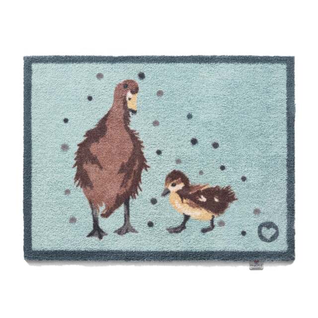Ducks 1 Blue Washable Doormat - image 1