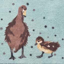Ducks 1 Blue Washable Doormat - thumbnail 3