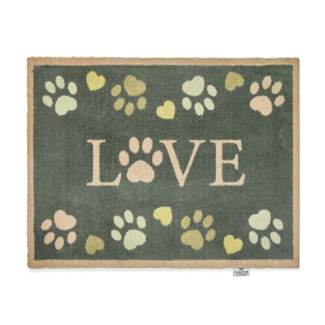 Love Paws Green Washable Doormat - image 1