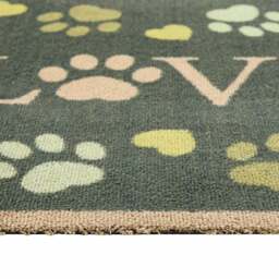 Love Paws Green Washable Doormat - thumbnail 3