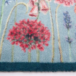 Butterfly Garden Blue Washable Runner - thumbnail 3