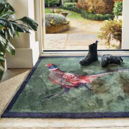 Pheasant Green 2 Washable Doormat - thumbnail 3