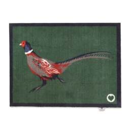 Pheasant Green 2 Washable Doormat - thumbnail 1