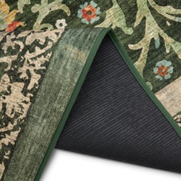 Country Paisley Green Eco-Washable Rug - thumbnail 4