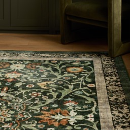 Country Paisley Green Eco-Washable Rug - thumbnail 3