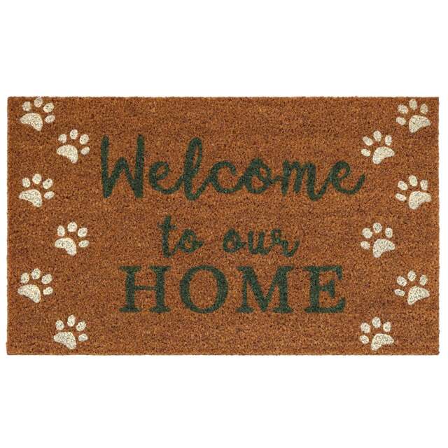 Welcome Paws Coir Doormat - image 1