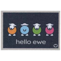 Hello Ewe Outdoor Doormat - thumbnail 1