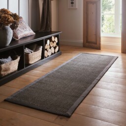 Sisal Grey with Dark Grey Border Runner - thumbnail 1