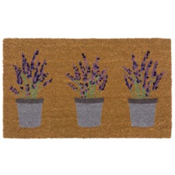 Printed Coir Lavender Doormat
